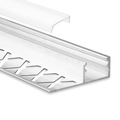 LED tegel en stuc profiel inclusief klikafdekking 33mm x 16,8mm - STUC100