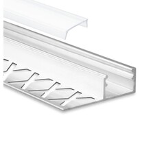 LED tegel en stuc profiel inclusief klikafdekking 33mm x 16,8mm - STUC100
