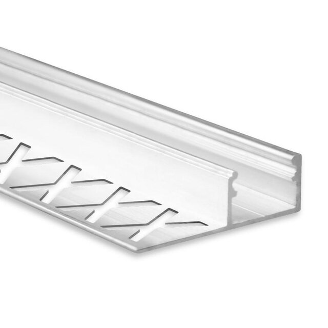 LED tegel en stuc profiel inclusief klikafdekking 33mm x 16,8mm - STUC100