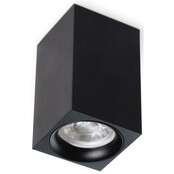 Opbouwspot vierkant zwart Ø 60 x 100mm – GU10 – 1812ZWART vierkant