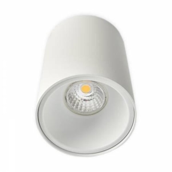 Luksus - LED lampen Opbouwspot rond wit met goud Ø 97 x 140mm – GU10 – 1811WITGOUD KIVI