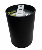 Opbouwspot rond zwart met goud Ø 97 x 140mm – GU10 – 1811ZWARTGOUD KIVI