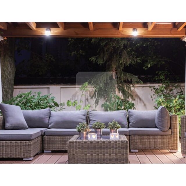 Waterdichte LED wandlamp voor buiten – zwart 70 x 80mm – GU10 – 1902DOWNGRIJS