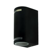 Waterdichte LED updown wandlamp voor buiten – zwart 90 x 150mm – GU10 – 1902UPDOWNZWART