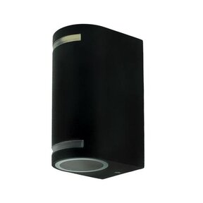 Waterdichte LED updown wandlamp voor buiten – zwart 90 x 150mm – GU10 – 1902UPDOWNZWART