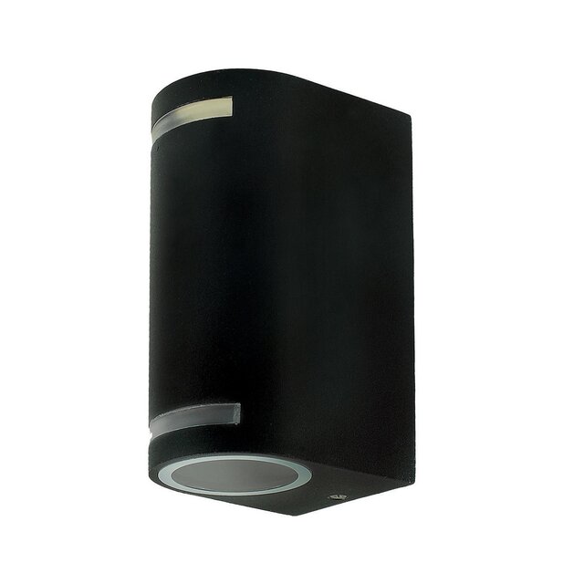 Waterdichte LED updown wandlamp voor buiten – zwart 90 x 150mm – GU10 – 1902UPDOWNZWART