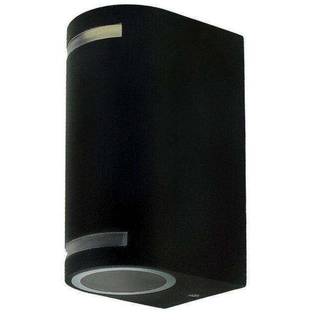 Waterdichte LED updown wandlamp voor buiten – zwart 90 x 150mm – GU10 – 1902UPDOWNZWART