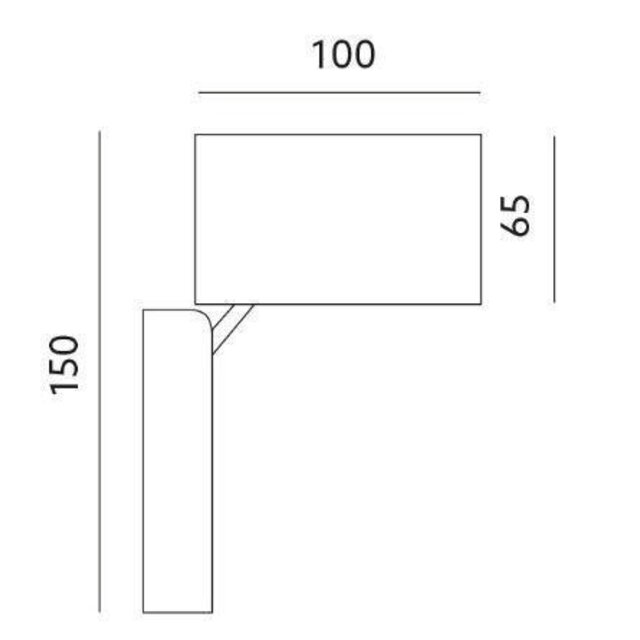 Waterdichte LED wandlamp voor buiten – kantelbaar – zwart 165 x 100mm – GU10 – QUAZAR15ZWART