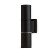 Waterdichte LED updown wandlamp voor buiten – zwart 65 x 260mm – GU10 – QUAZAR3 ZWART