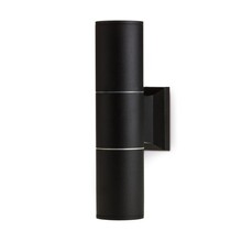 Waterdichte LED updown wandlamp voor buiten – zwart 65 x 260mm – GU10 – QUAZAR3 ZWART