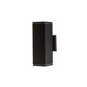 Waterdichte LED updown wandlamp voor buiten – zwart 90 x 270mm – GU10 – QUAZAR4 ZWART