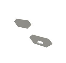 Eindkap met kabeldoorvoer PROMOHOEK-WIT