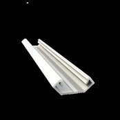 Wit LED hoekprofiel met afdekking 14mm x 8,5mm - C28WIT
