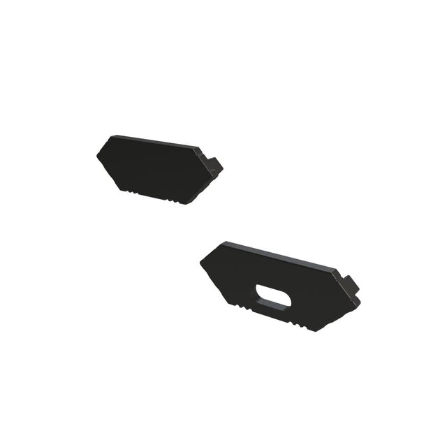 Zwart LED hoekprofiel met afdekking 14mm x 8,5mm - C28ZWART