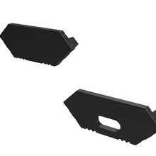 Eindkap zonder kabeldoorvoer PROMOHOEK-ZWART