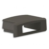 04zwart eindkapje met kabeldoorvoer