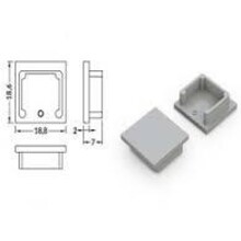 Eindkap voor LED profiel zonder kabeldoorvoer 20WIT