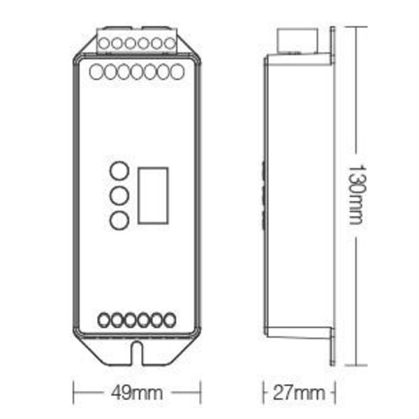 Miboxer DMX Controller 512 5-Kanaal 12-24V MiBOXER D5-CX