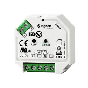 Draadloze LED dimmer ZIGBEE – t.b.v. FASE LED DIMMER – SUPER AANBIEDING – ZIGBEE9109