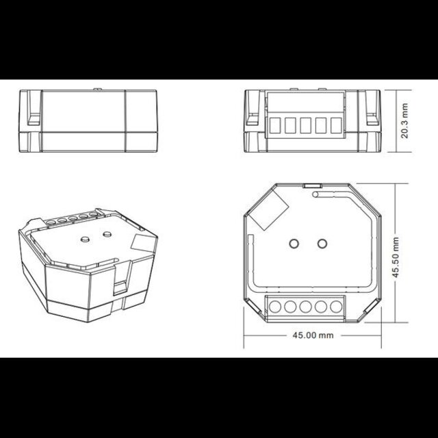 Draadloze LED dimmer ZIGBEE – t.b.v. FASE LED DIMMER – SUPER AANBIEDING – ZIGBEE9109