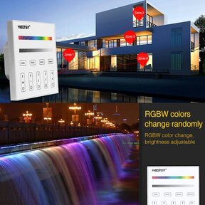 DMX RGBW LED wanddimmer – DMX 512 en Draadloos MIBOXER – X4