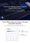 DMX Enkel kleurige LED wanddimmer – DMX 512 en Draadloos MIBOXER – X1
