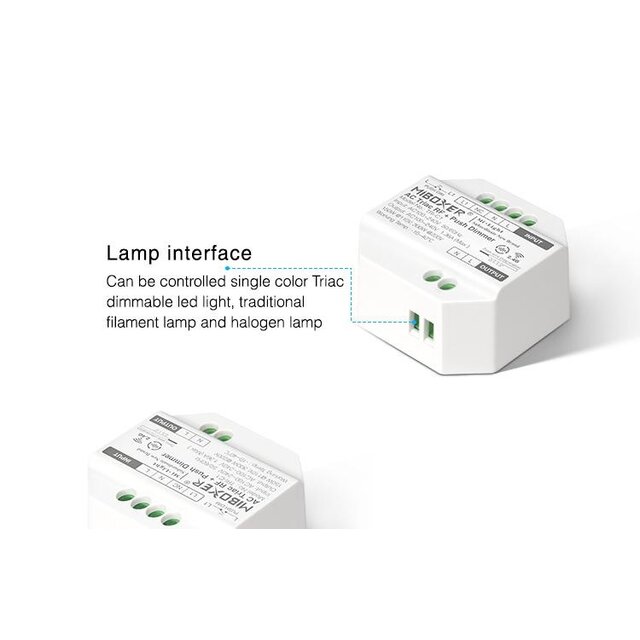 MiBoxer draadloze AC TRIAC LED dimmer – Draadloze Fase afsnijding Dimmer –  Miboxer TRI-C1ZR