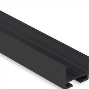 LED profiel ophang systeem / Kabelgoot 2 meter 16,8mm x 12,97mm - PL10ZWART