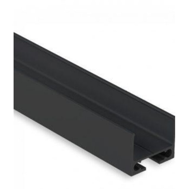 LED profiel ophang systeem / Kabelgoot 2 meter 16,8mm x 12,97mm - PL10ZWART