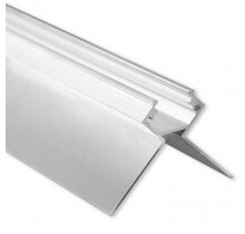 LED gips hoekprofiel met afdekking 37,9 mm x 13,76 mm GIPS23 BUITENHOEK