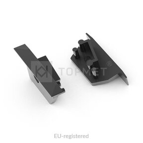 C22 zwart eindkappen set L / R