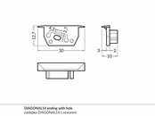 C22 zwart eindkappen set L / R