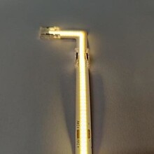 COB LED Strip - 90 graden transparante hoek connector T.B.V. - 3000K warm witte LED Strips - ip20
