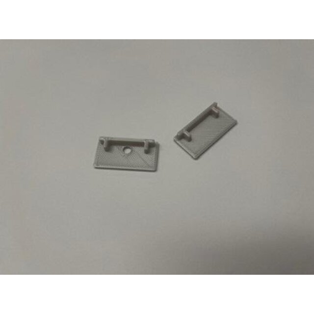 Set van twee eindkappen t.b.v. GIPS05ALU