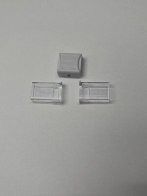 COB IP68 LED strip klik connector recht - 10mm - soldeervrij