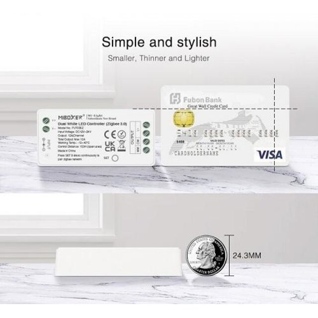Zigbee LED controller om RGBW LED strips te bedienen - FUT038Z - Miboxer