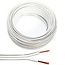 Luksus - LED strip aansluitkabel 2 aderige led strip aansluitkabel 1,5 kwadraat - 50 meter wit