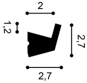 LED sierlijst 2 meter – CX189WIT – 2,7 x 2,7 CM