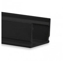 Zwart LED profiel 2 meter met opaal klikafdekking 13,4 mm x 11,46 mm – SLIM04ZWART