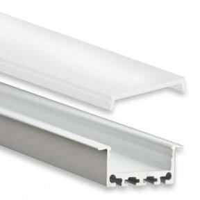 LED XL inbouw profiel inclusief klikafdekking 26,79mm x 11,69mm - XL05ALU
