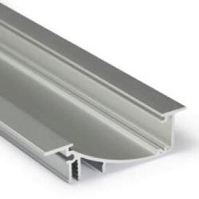 10x LED inbouw wandprofiel inclusief opaal afdekking 4 meter 53mm x 13,5mm - F8ALU