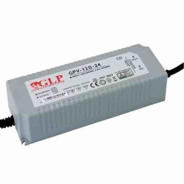 GLP LED voeding  LED voeding 120W 24VDC 5A CV – Waterdicht IP67 – GLP GPV-120-24