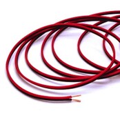 2 aderige led strip aansluitkabel  0,75 kwadraat - 100 meter zwart rood