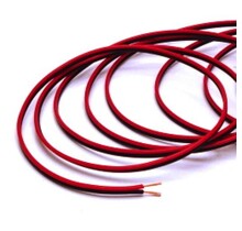 2 aderige led strip aansluitkabel  0,75 kwadraat - 100 meter zwart rood