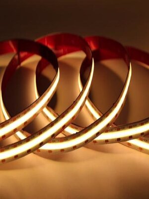 PRO COB LED strip warm wit 3000K 9W 1080LM 480LED p/m 24VDC IP20 warm wit 3000K - 10 meter