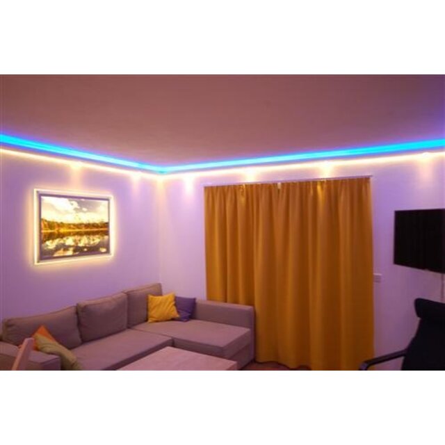 Zwart LED inbouw profiel 23,07mm x 5,91mm - 08ZWART