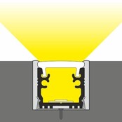 LED vloerprofiel inclusief extra dikke klikafdekking 15,8 mm x 13,70 mm – VLOER12
