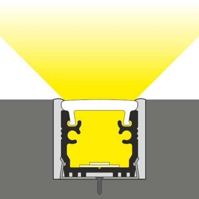 Afdichting set voor LED profiel vloer12