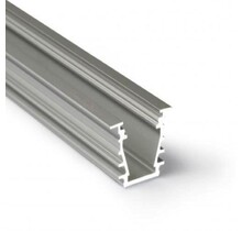 LED plafond profiel inclusief opaal afdekking 23.4 mm x 19 mm - GYPROC10ALU