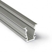 LED plafond profiel inclusief opaal afdekking 23.4 mm x 19 mm - GYPROC10ALU